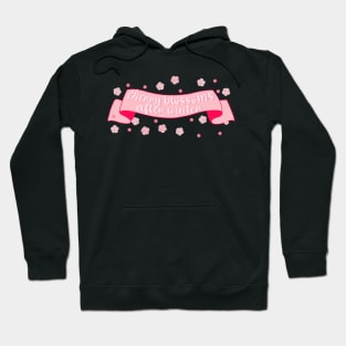 cherry blossoms after winter banner Hoodie